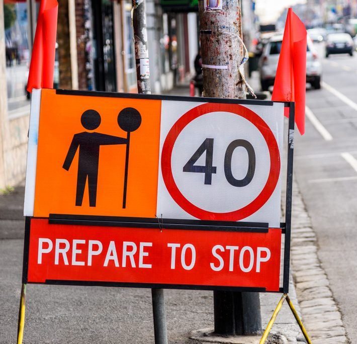 Traffic sign for traffic controlling